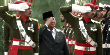 انڈونیشیا کے صدر کو وزیراعظم ہاؤس پہنچنے پر گارڈ آف آنر پیش